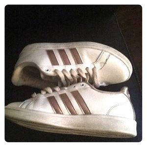 Adidas gold and white